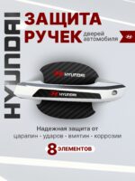 Накладки на ручки + пленка под ручки дверей авто Hyundai (Хендай)