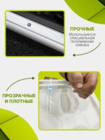 Силиконовые накладки на пороги прозрачные на Ford Форд 4 шт Explorer Эксплорер, Transit Транзит, Focus Фокус, Fusion Фьюжен, Fiesta Фиеста, Mondeo Мондео, Mustang Мустанг, Kugo Куго — изображение 3
